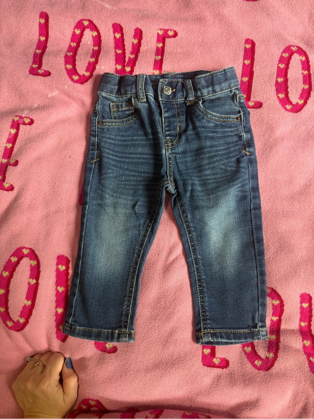Cat & Jack Girls Blue Denim Jeggings
